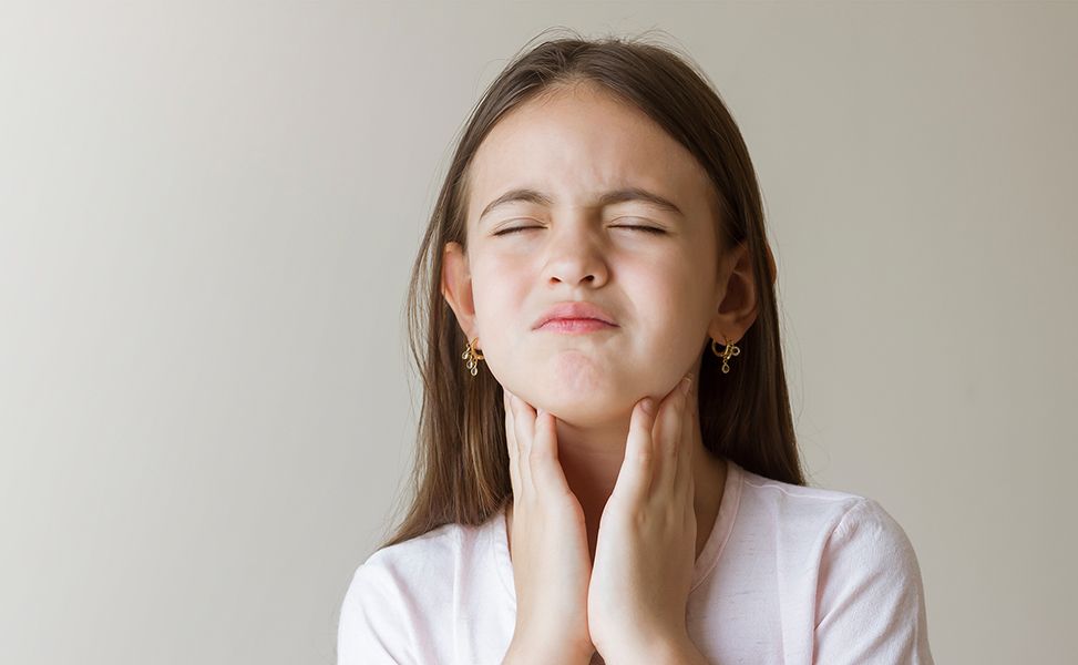 Ранние симптомы больного горла у&nbsp;детей